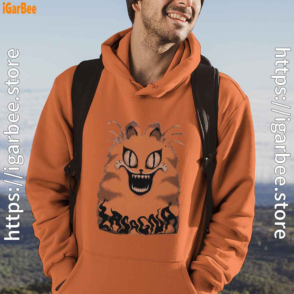 hausu garfield orange men hoodie hausu garfield orange men hoodie