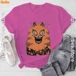 hausu garfield pink tee shirt