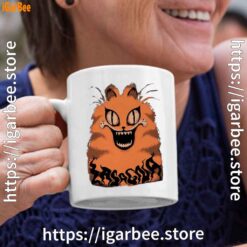 hausu garfield white coffee mug