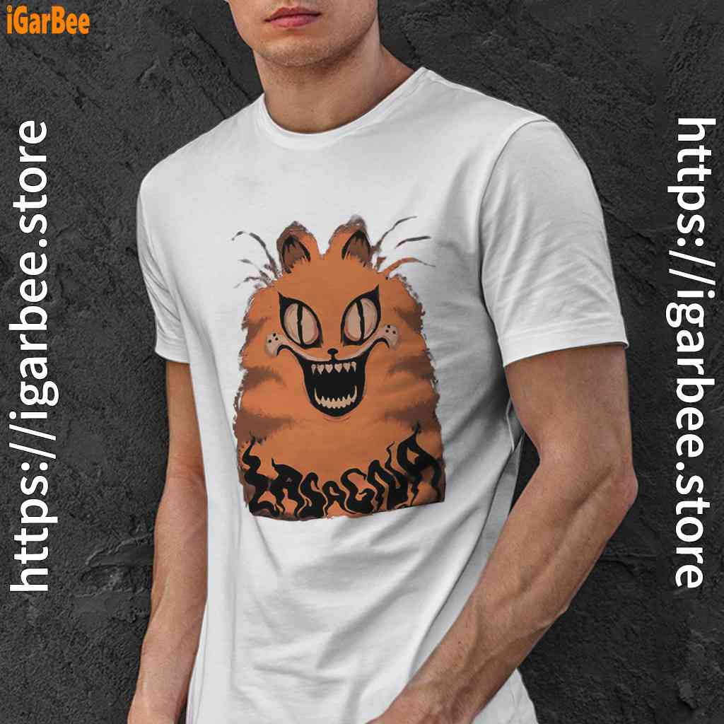 hausu garfield white men shirt hausu garfield white men shirt