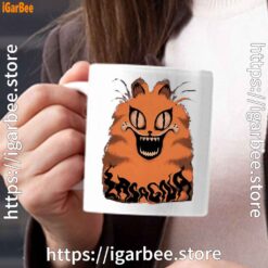 hausu garfield white mug