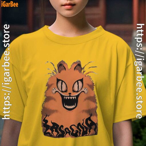 hausu garfield yellow kids girl t shirts