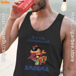 if i get circumcised garfield black men tank tops