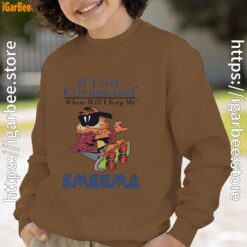 if i get circumcised garfield brown sweatshirt for youth boy