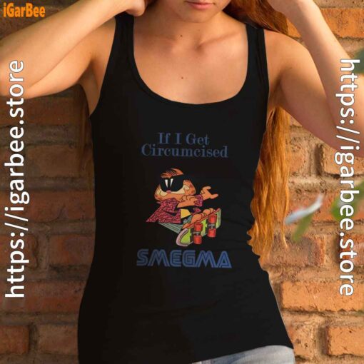 if i get circumcised garfield female tank top black women
