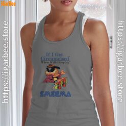 if i get circumcised garfield gray tank top for women