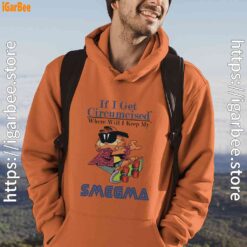 if i get circumcised garfield orange men hoodie