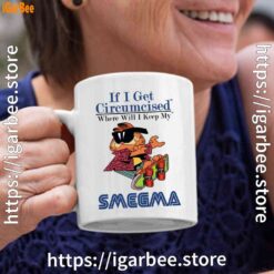 if i get circumcised garfield white coffee mug