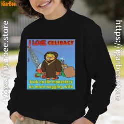 love celibacy garfield boy with black sweatshirt