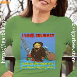 love celibacy garfield female green long sleeve women