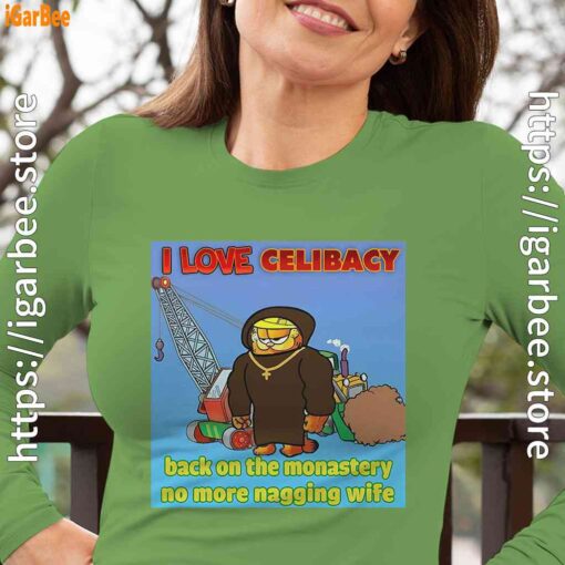 love celibacy garfield female green long sleeve women