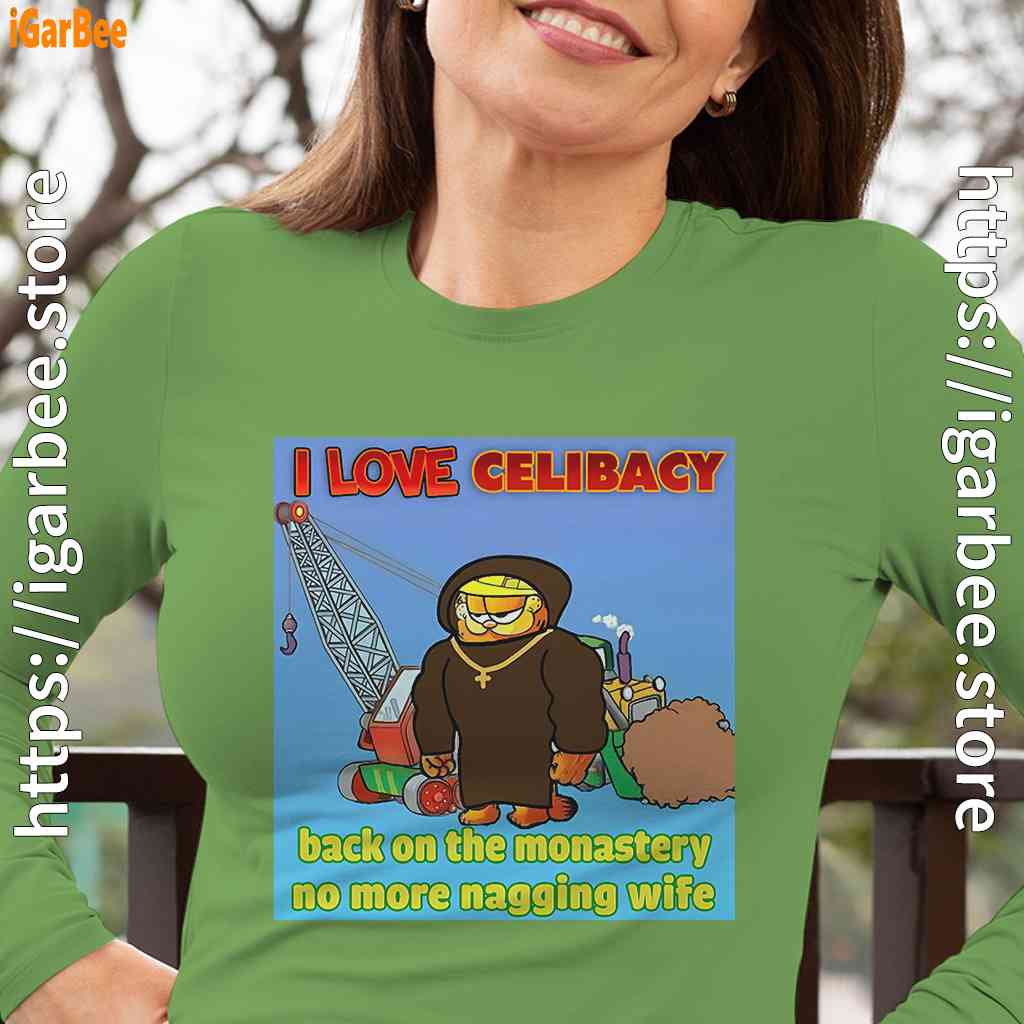 love celibacy garfield female green long sleeve women love celibacy garfield female green long sleeve women
