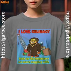 love celibacy garfield kids girl gray tee