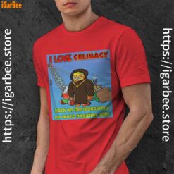 love celibacy garfield red men shirt