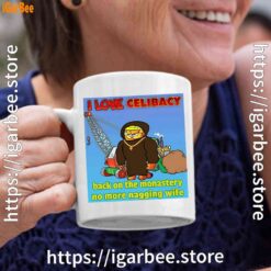 love celibacy garfield white coffee mug
