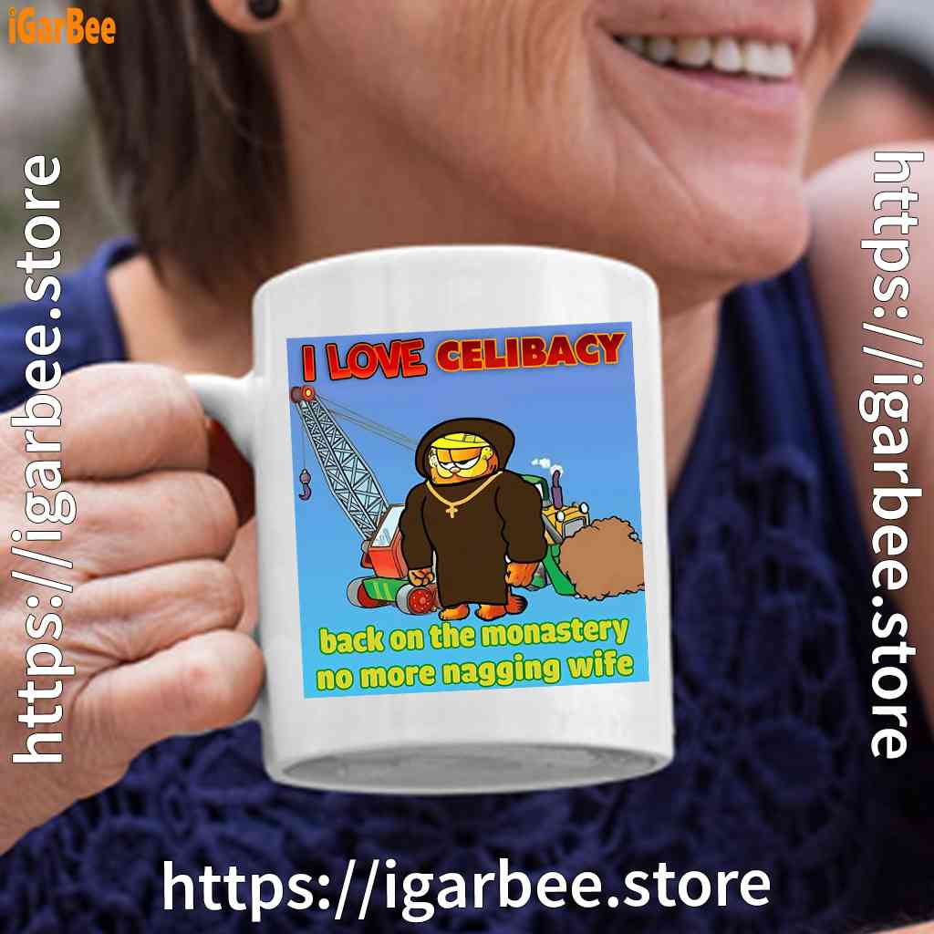 love celibacy garfield white coffee mug love celibacy garfield white coffee mug