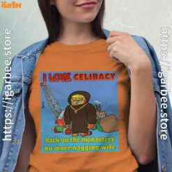 love celibacy garfield women orange t shirt
