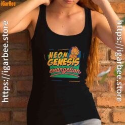 neon genesis evangelion garfield female tank top black women