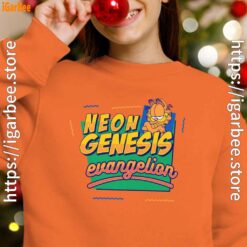 neon genesis evangelion garfield orange sweatshirts for kid girl