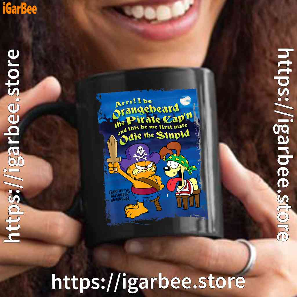 ripple junction garfield arrr black mug oz ripple junction garfield arrr black mug oz
