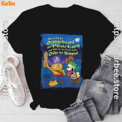 ripple junction garfield arrr black tee shirt