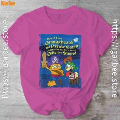 ripple junction garfield arrr pink shirt