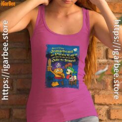 ripple junction garfield arrr women's pink tank top