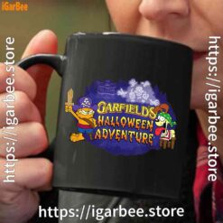 ripple junction garfield halloween adventure black coffee mug 11oz