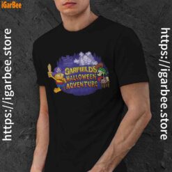 ripple junction garfield halloween adventure black men shirt