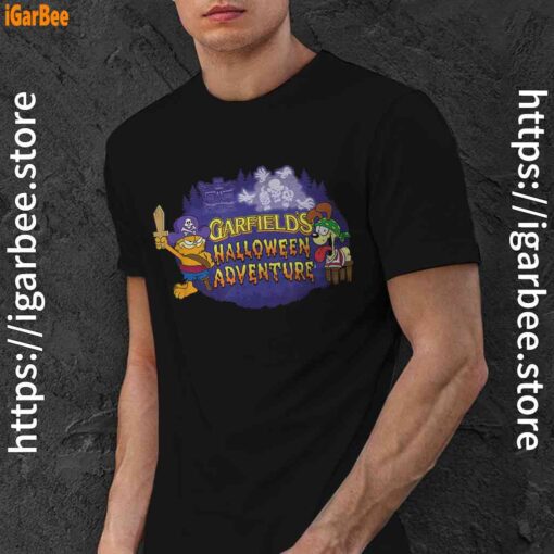 ripple junction garfield halloween adventure black men shirt