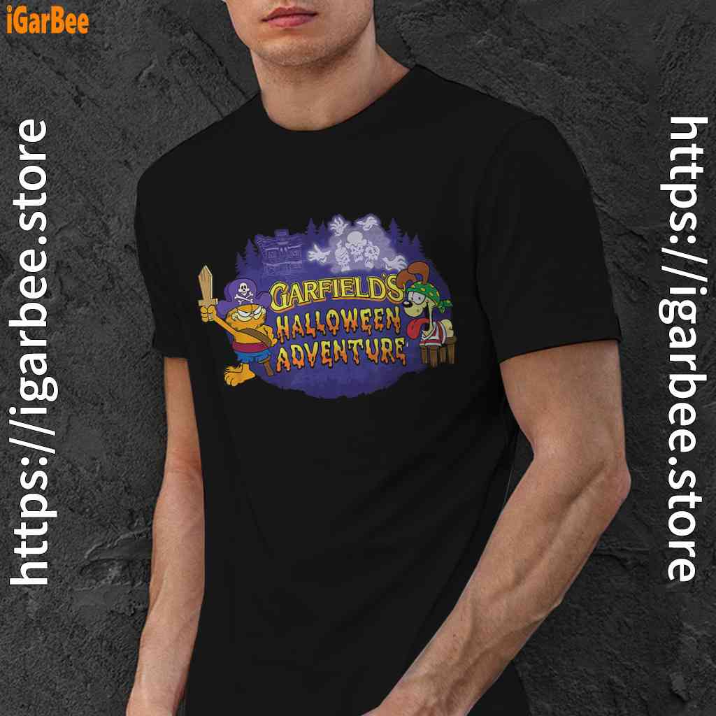 ripple junction garfield halloween adventure black men shirt ripple junction garfield halloween adventure black men shirt