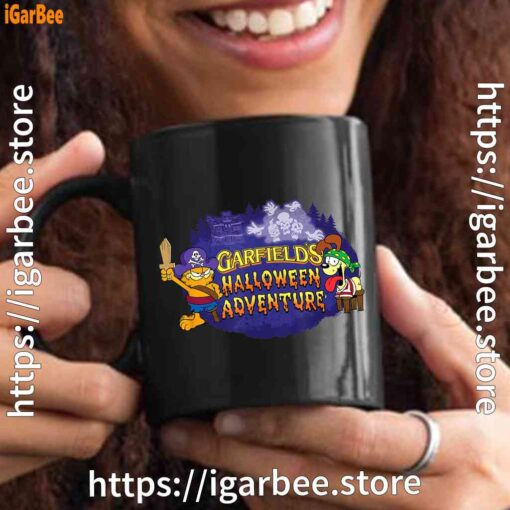 ripple junction garfield halloween adventure black mug 15oz
