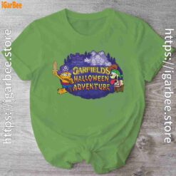 ripple junction garfield halloween adventure green shirt