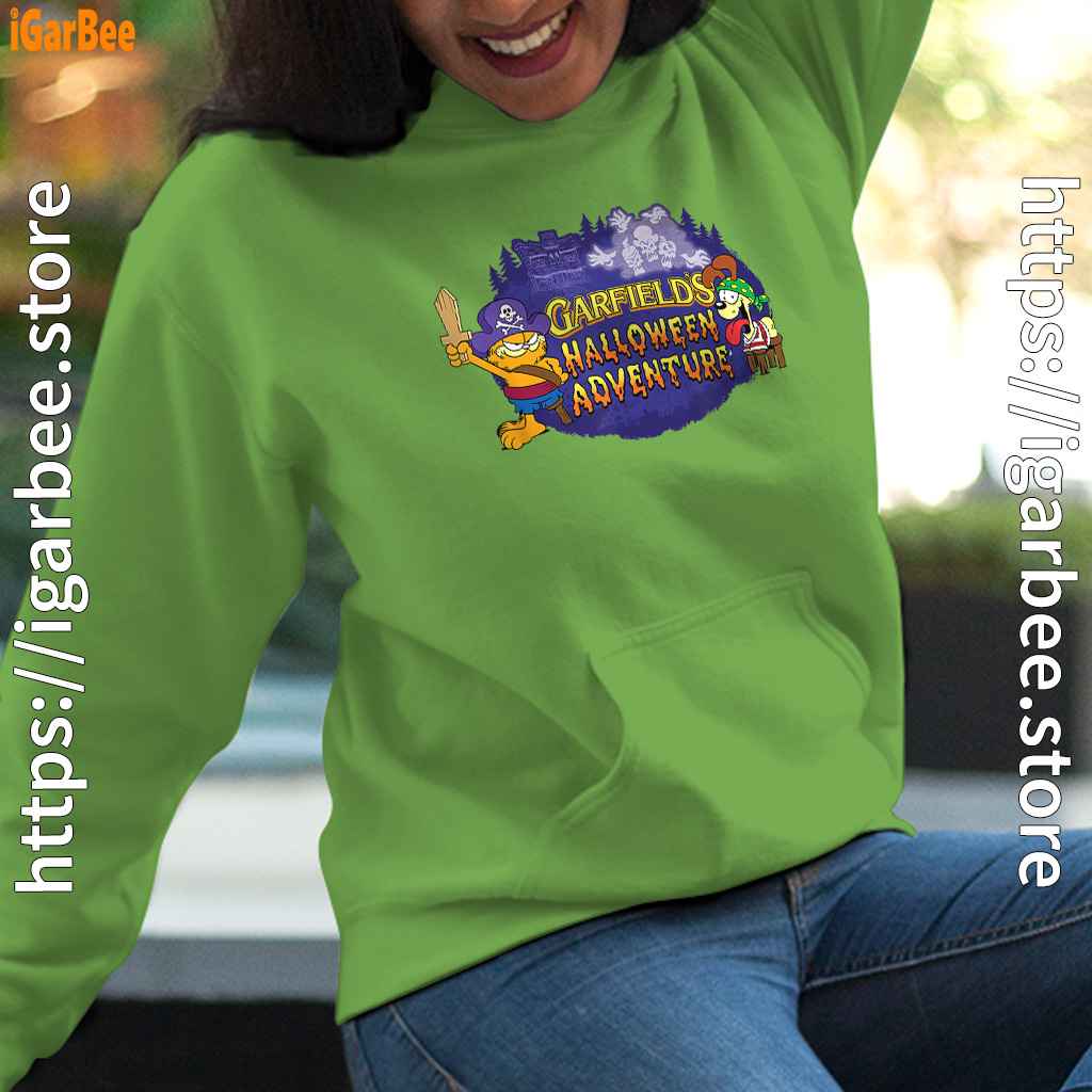 ripple junction garfield halloween adventure green women hoodie ripple junction garfield halloween adventure green women hoodie