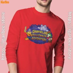 ripple junction garfield halloween adventure men with red long sleeve