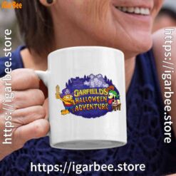 ripple junction garfield halloween adventure white coffee mug 11oz