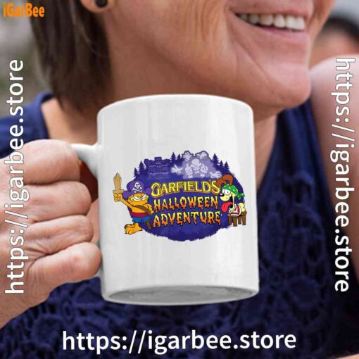 ripple junction garfield halloween adventure white coffee mug 11oz