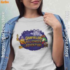 ripple junction garfield halloween adventure white shirts for women