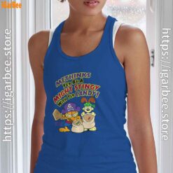 ripple junction garfield might stingy with yer candy blue tank top with women