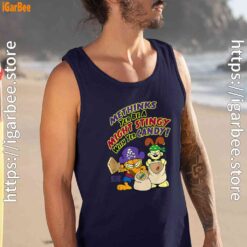 ripple junction garfield might stingy with yer candy men navy tank top