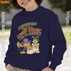 ripple junction garfield might stingy with yer candy navy sweatshirt for kid boy