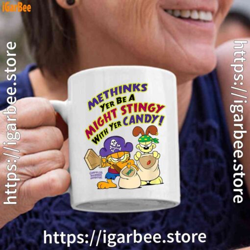 ripple junction garfield might stingy with yer candy white coffee mug 11oz