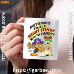 ripple junction garfield might stingy with yer candy white mug 15oz