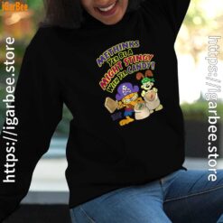 ripple junction garfield might stingy with yer candy women black hoodie