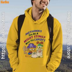 ripple junction garfield might stingy with yer candy yellow men hoodie