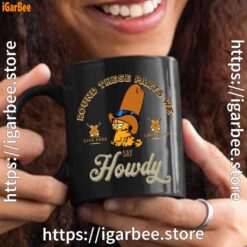 round these parts we love garfield cowboy black mug 15oz