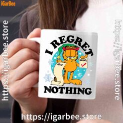 1 garfield christmas naughty list regret nothing white mug 15oz