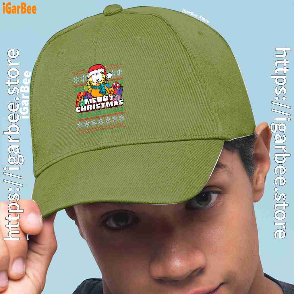 garfield christmas santa green hat garfield christmas santa green hat