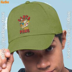 1 garfield christmas santa paws green hat