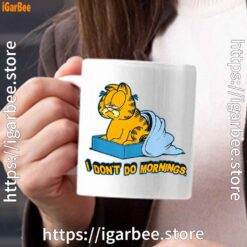 1 garfield dont do mornings white mug 15oz
